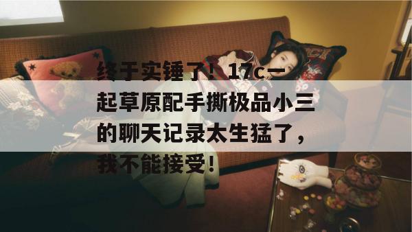 终于实锤了！17c一起草原配手撕极品小三的聊天记录太生猛了，我不能接受！